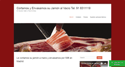 Desktop Screenshot of cortadoresdejamoniberico.com