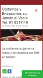 Mobile Screenshot of cortadoresdejamoniberico.com