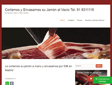 Tablet Screenshot of cortadoresdejamoniberico.com